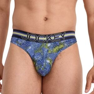 Jockey Sport Men's Stability Pouch Microfiber Thong Underwear NEW Size Medium